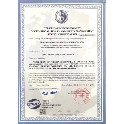 CERTIFICATE OF ISO45001:2018